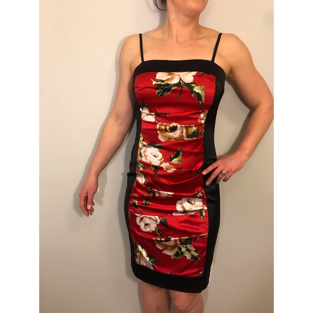Cache cocktail dress. Perfect for a winter soirée!